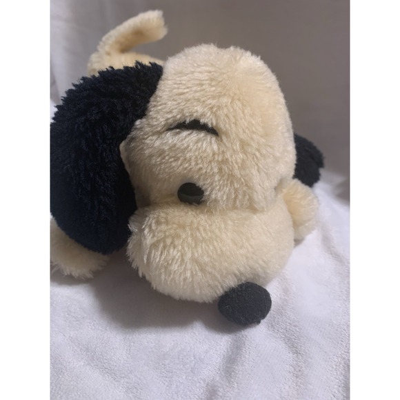 Dakin Vintage 1973 Tan Puppy Dog Drooper Bean Bag Nut Shells Rare Plush - Picture 2 of 8